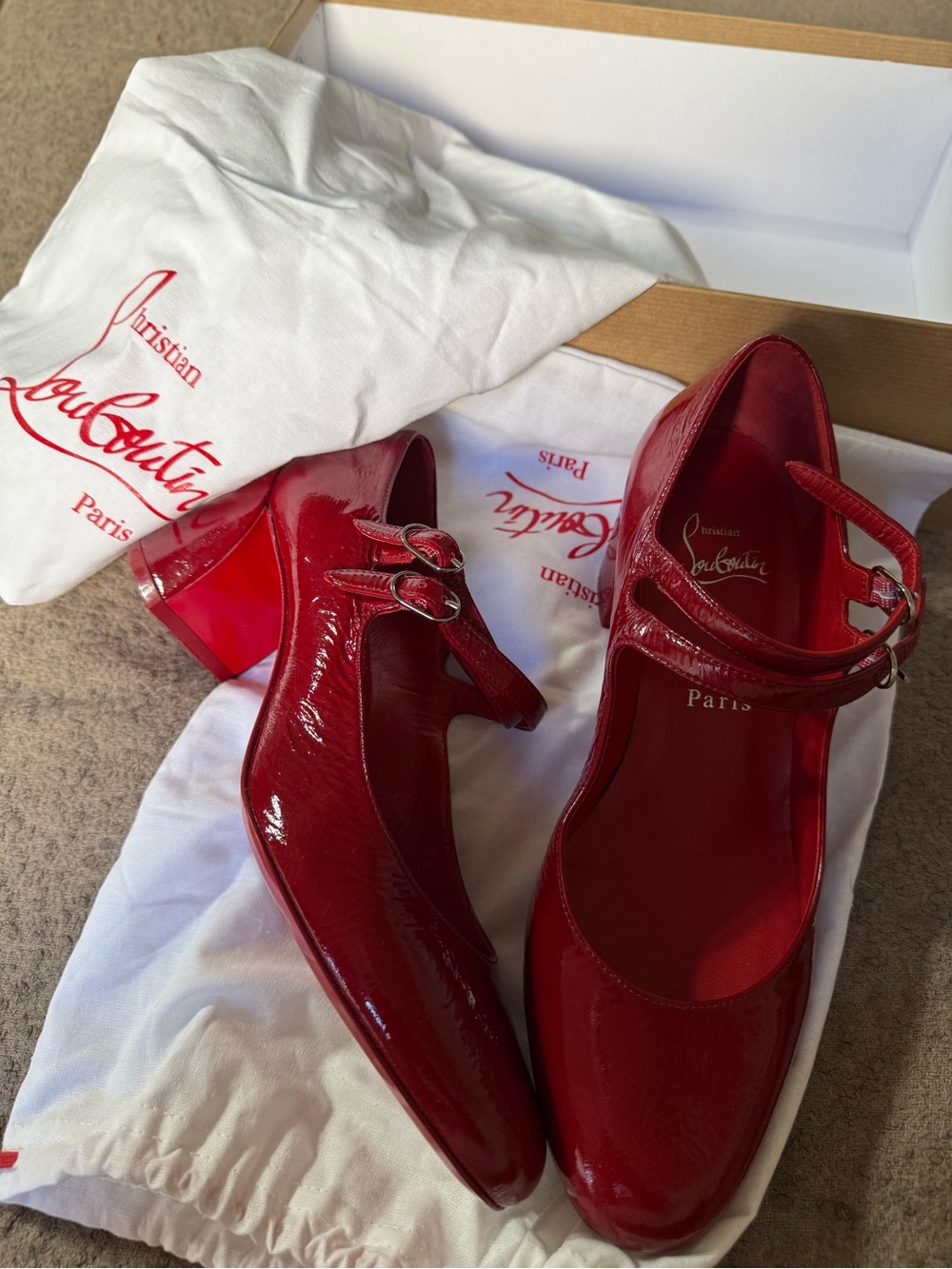Christian Louboutin Red Shoe Box with Branded Label new and dust bags - Picture 12 of 12